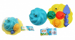 Набор для игр с песком Морской из серии Лучик, 7 предметов (ABtoys, PT-00689)